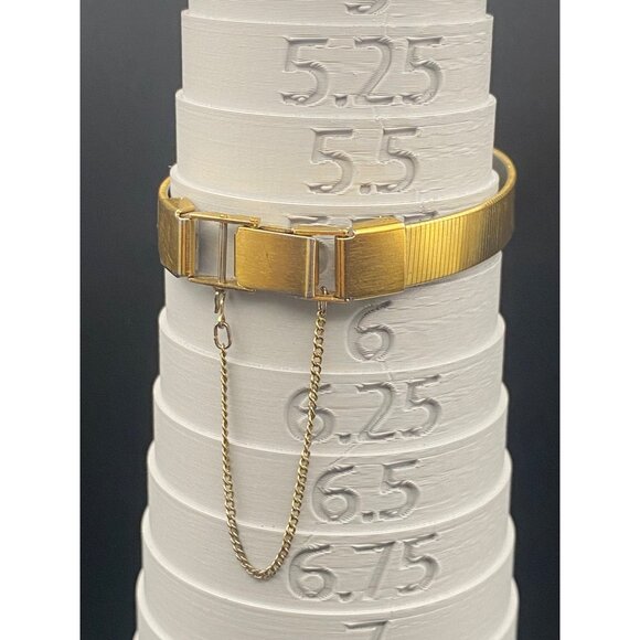 Vintage Pulsar Watch V231-0130 Womens Gold Tone Quartz 1980s New Battery Works - Picture 7 of 13